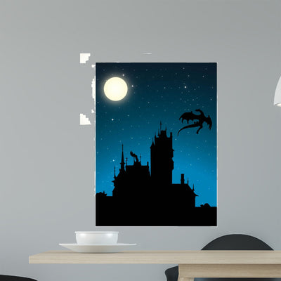 Castle with Dragon Moonshine shown on a wall