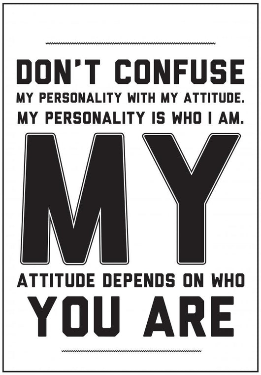 Typography Motivational Poster with