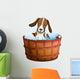 Bathtub Doggie Dog Wall Decal