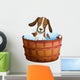Bathtub Doggie Dog Wall Decal