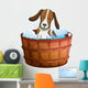 Bathtub Doggie Dog Wall Decal