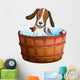 Bathtub Doggie Dog Wall Decal