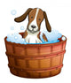 Bathtub Doggie Dog Wall Decal
