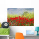 Poppies and Yellow Flowers Wall Decal