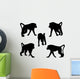 Five Baboons Monkey Wall Stickers