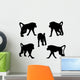 Five Baboons Monkey Wall Stickers
