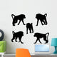 Five Baboons Monkey Wall Stickers