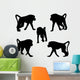 Five Baboons Monkey Wall Stickers