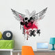Grunge Wings and Skulls