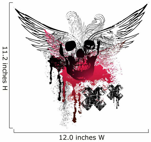 Grunge Wings and Skulls