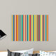 With Colorful Vertical Stripes Wall Decal