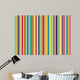 With Colorful Vertical Stripes Wall Decal