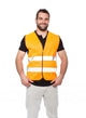 Portrait of smiling worker in a reflective vest Wall Decal