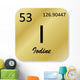 Iodine Element Wall Decal