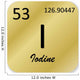 Iodine Element Wall Decal
