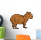 Capybara Animal Cartoon Illustration Wall Decal