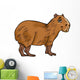Capybara Animal Cartoon Illustration Wall Decal