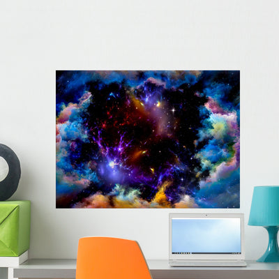 Metaphorical Space shown on a wall