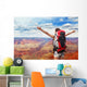 Woman Mountain Hiker Grand Wall Mural
