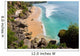 beautiful beach where people are surfing in water Wall Mural