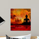 Silhouette Buddha Asian Landscape