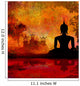 Silhouette Buddha Asian Landscape