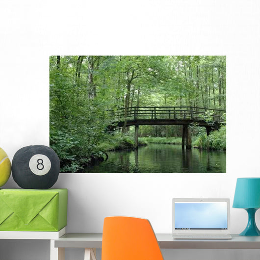 Wooden Bridge Wall Decal