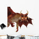 Red Dragon Close up Wall Decal