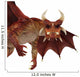 Red Dragon Close up Wall Decal