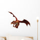 Red Dragon Flying Wall Decal