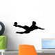 Football Acrobatic Kick Wall Decal