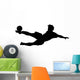 Football Acrobatic Kick Wall Decal
