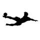 Football Acrobatic Kick Wall Decal