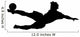 Football Acrobatic Kick Wall Decal