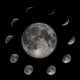 moon phases Wall Mural