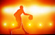 Basketball Player Silhouette Dribbling