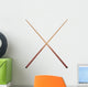 Billiard Cues White Wall Decal