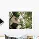 Birdhouse with bird Wall Mural