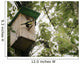 Birdhouse with bird Wall Mural