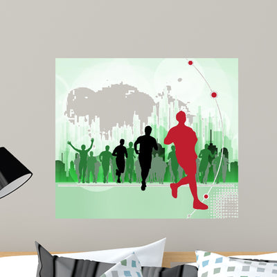 Sport Runners shown on a wall