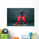 Pomeranian Devil Costume Wall Decal