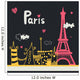 Paris Card Design Wall Mural