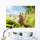 Child Lying Meadow Relaxing Wall Decal