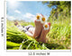 Child Lying Meadow Relaxing Wall Decal