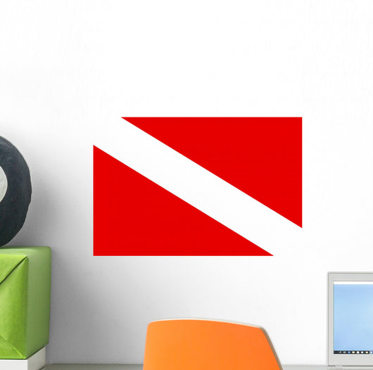 Diver down Flag Wall Decal