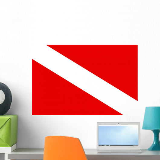 Diver down Flag Wall Decal
