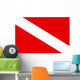 Diver down Flag Wall Decal