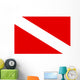 Diver down Flag Wall Decal