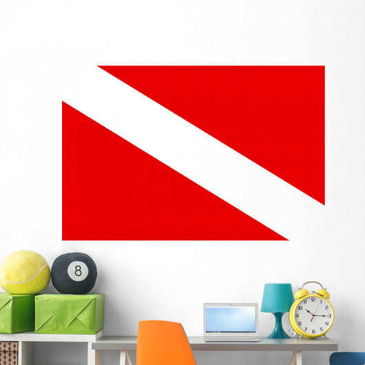 Diver down Flag Wall Decal