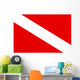 Diver down Flag Wall Decal